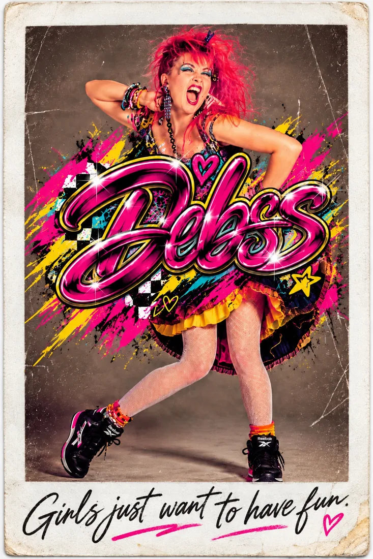 Girls Just Want to Have Fun DEBS 80s Icons collection artwork