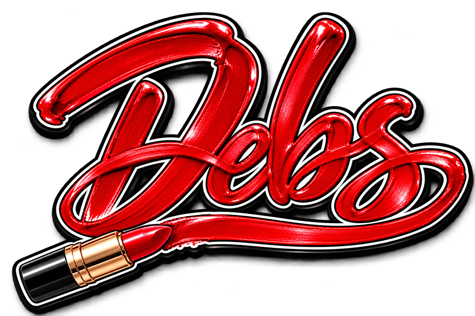 DEBS red lipstick logo