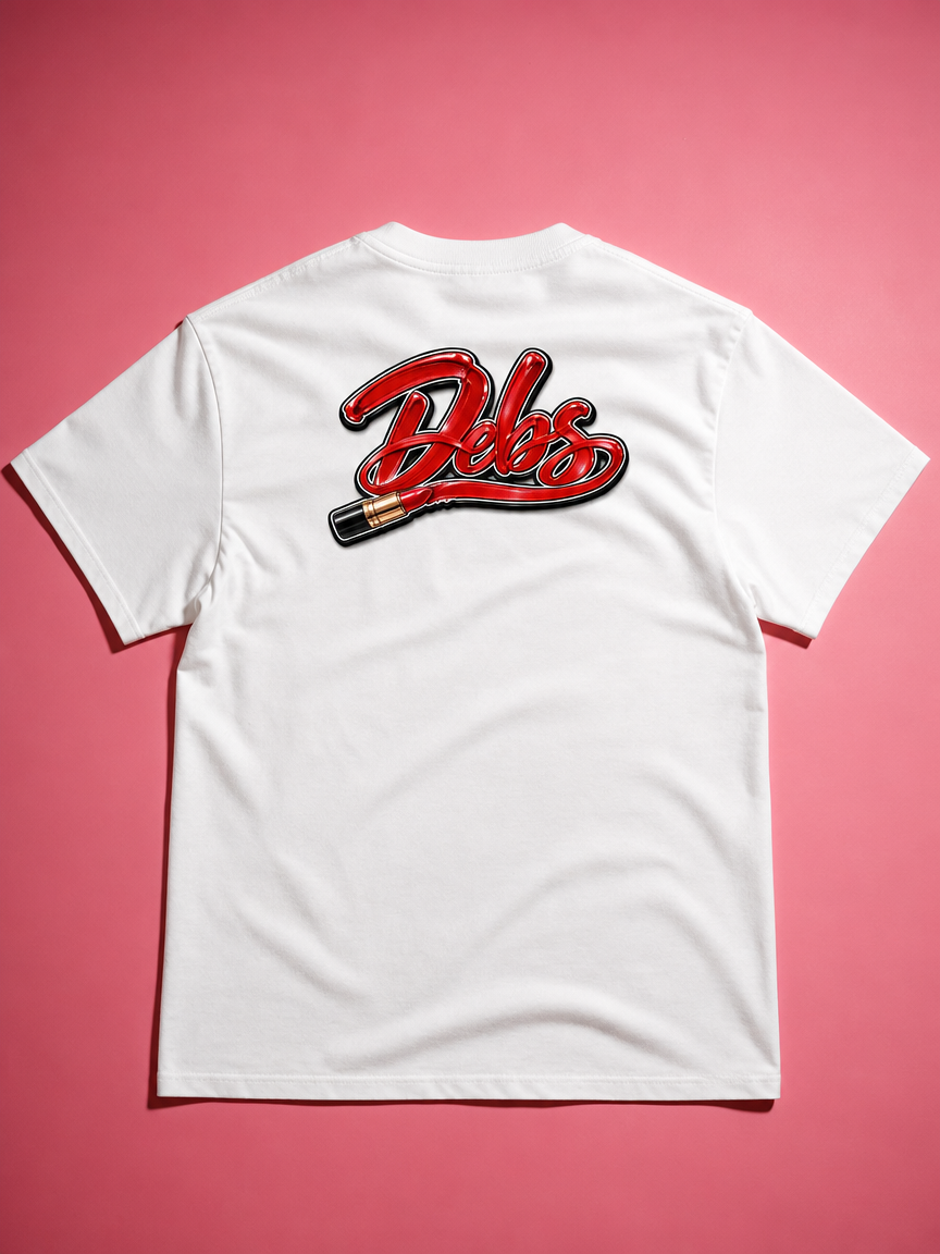DEBS Lipstick Tee back with large logo